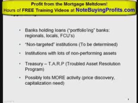 Investing in Defaulted Mortgages Notes NoteBuyingProfits.com