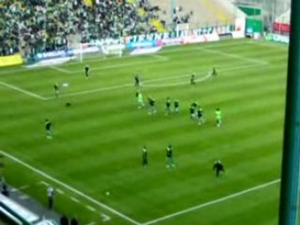 ASSE - Hapoel Tel Aviv _ Echauffement des verts