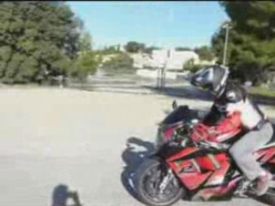 le fameux burn sur graviers