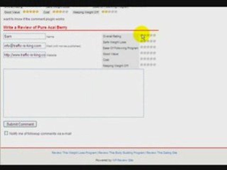 Speak Your Mind And Submit A Weight Loss Review