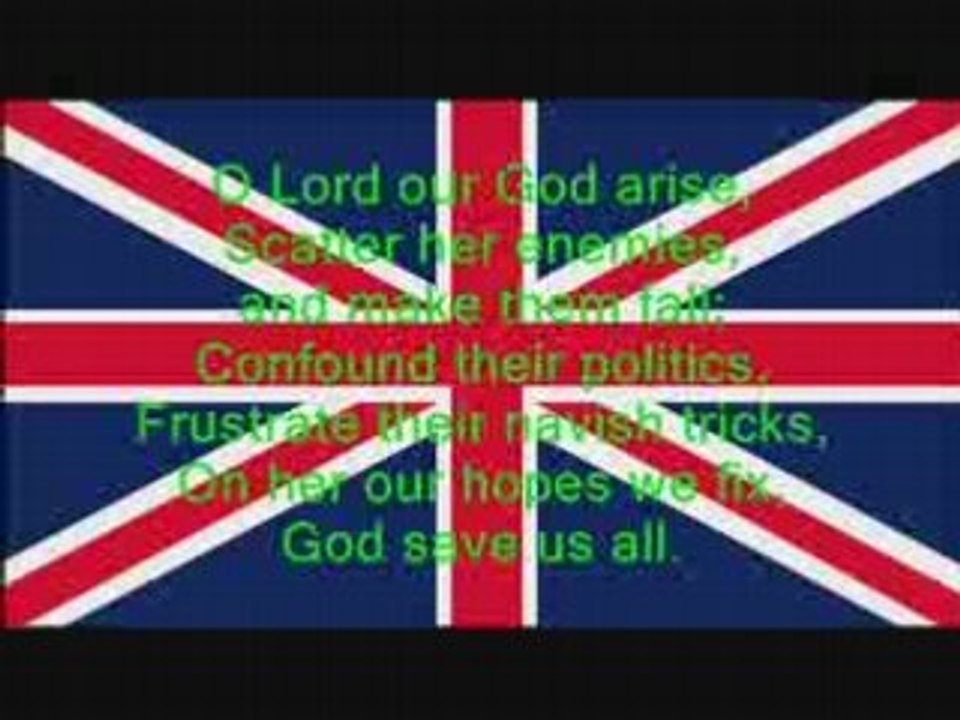Hymne Englais - God Save The Queen