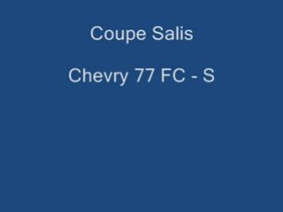 Chevry 77 FC - CDM sucy FC
