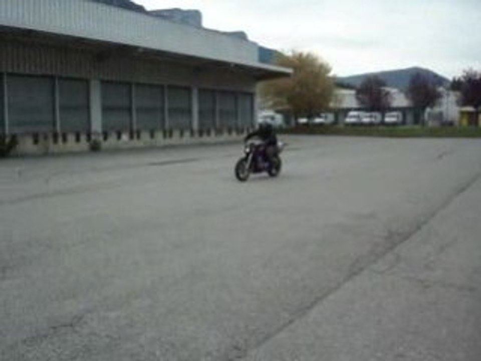 cb 500 stunt roneracer no foot