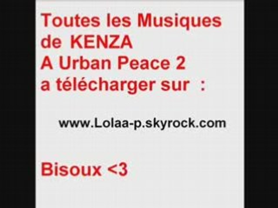 URBAN PEACE DEUX 2008 STADE DE FRANCE KENZA