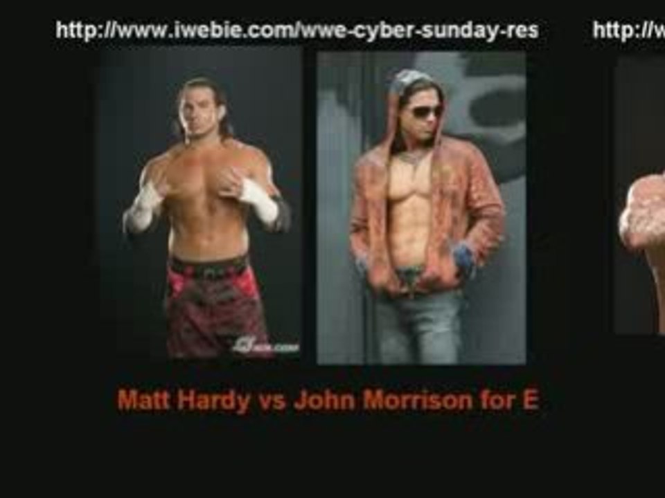 Cyber Sunday 2008 WWE Spoilers