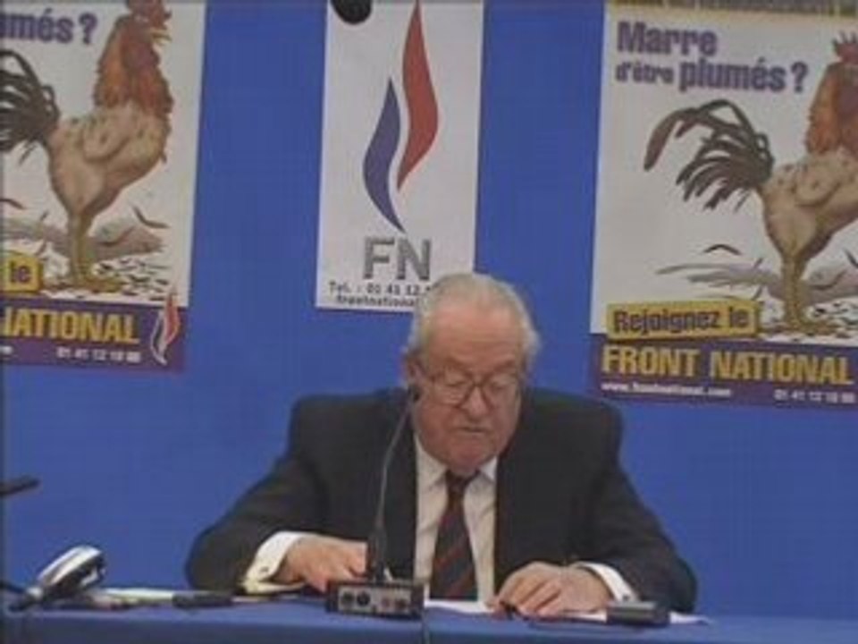 FN - Jean-Marie Le Pen - Crise financière 01/10/2008 (2/2)