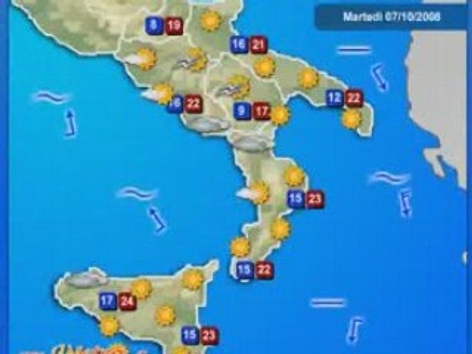 Video Meteo 7 Ottobre 2008