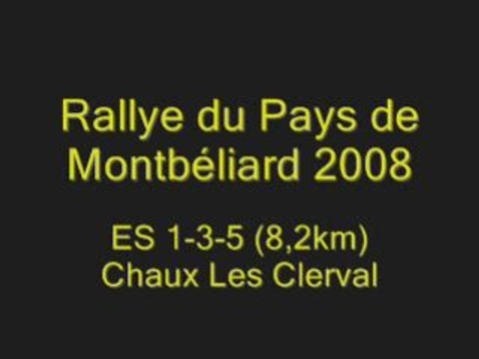 Es1-3-5 - Rallye Pays de Montbéliard 2008 - Reconnaissances