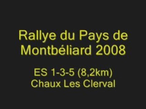 Es1-3-5 - Rallye Pays de Montbéliard 2008 - Reconnaissances