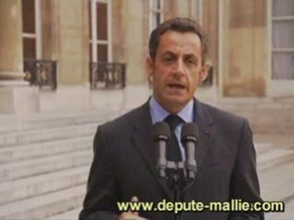 N. Sarkozy | Crise financière | déclaration 6 oct 2008