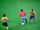 PES 2009 - Tevez VS G.Milito, Puyol, Eto'o & Henry