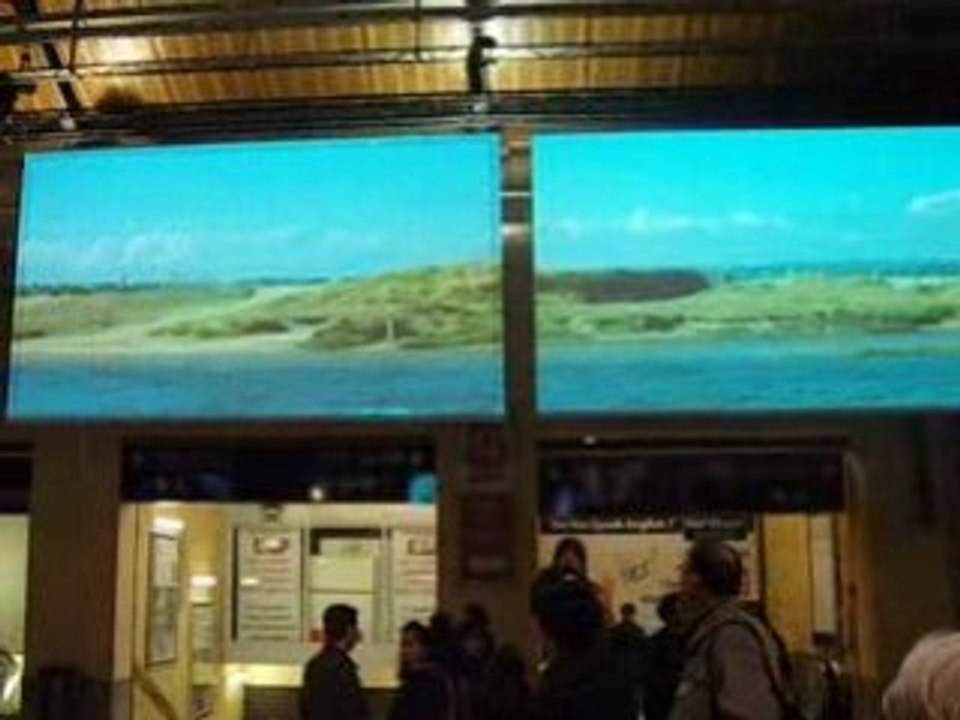 Paris nuit blanche 04/10/2008 Gare Saint Lazare