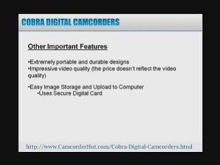Cobra Camcorders
