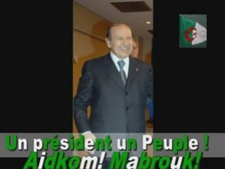 Avec Abdelaziz Bouteflika  L'Algérie Rassemblement 2009