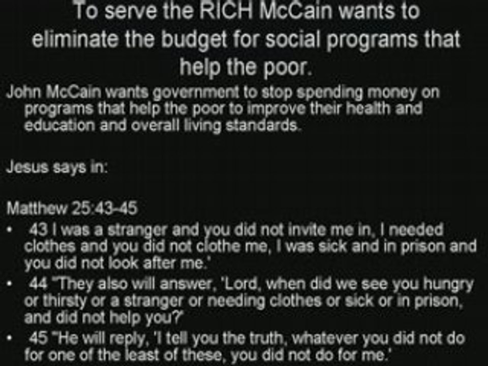 Beware of  McCain & Sarah  Palin Warning to ALL Christians!!