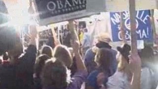 Obama supporters cheer