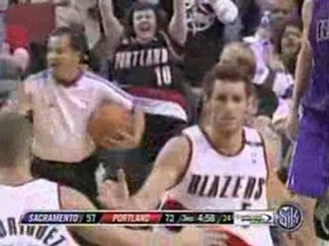 Kings vs. Trailblazers - Greg Oden Preseason Debut (10.7.08)