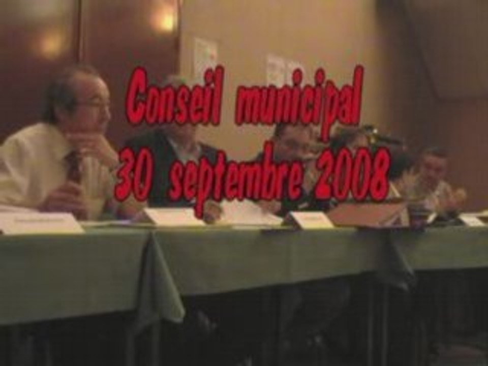 081006 Résumé conseil municipal de septembre