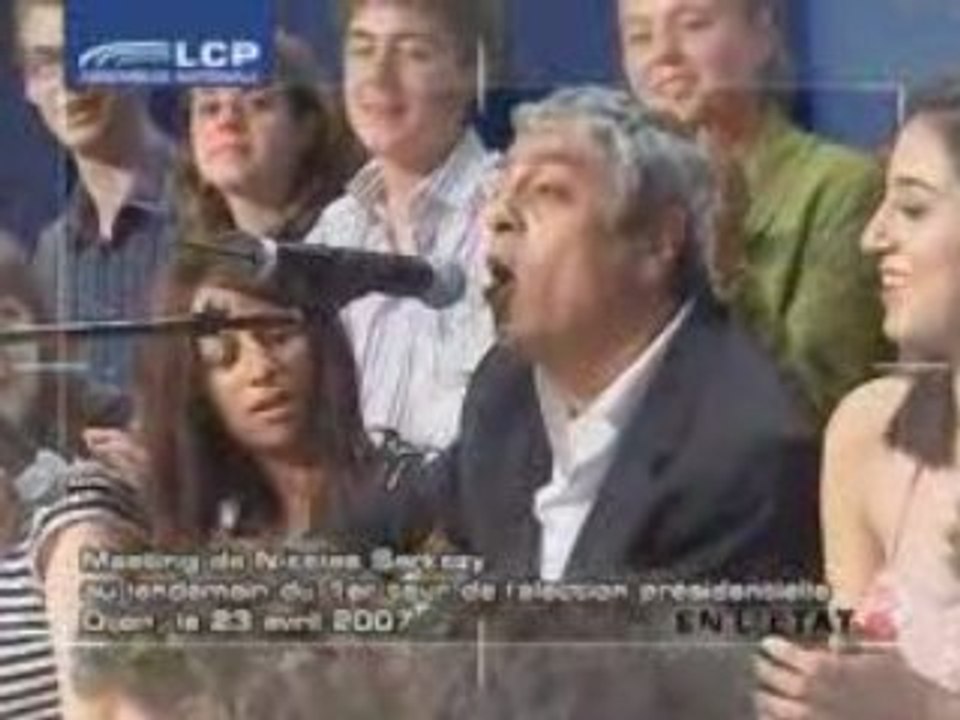 Enrico Macias chante Sarkozy, beurk!