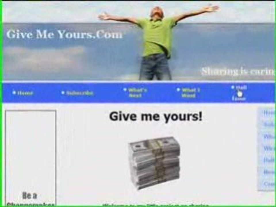 GiveMeYours.com - The $1 million dollar quest! Help out ...