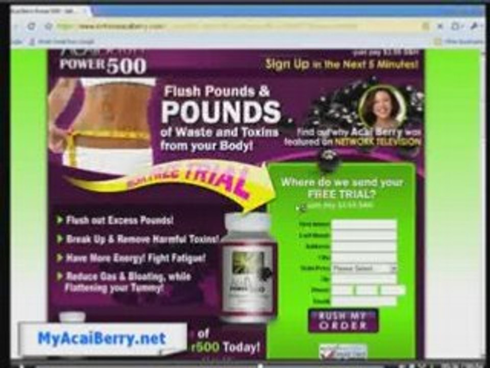 Extreme Acai Berry Free Trial Just $1 USD