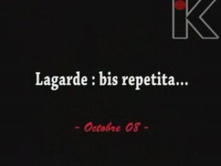 CRISE ECONOMIQUE : Lagarde,  bis repetita