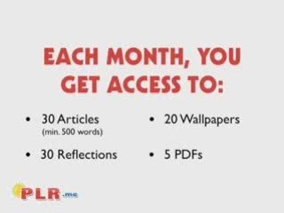 PLR Membership Sites - The Truth Revealed...