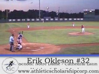 Erik Okleson #32 P NDCL HIGH SCHOOL BASEBALL