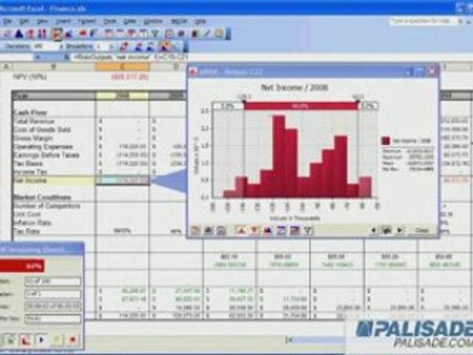 How to Run a Simulation in @RISK
