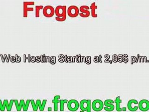 Web Hosting starting at 2,85$.