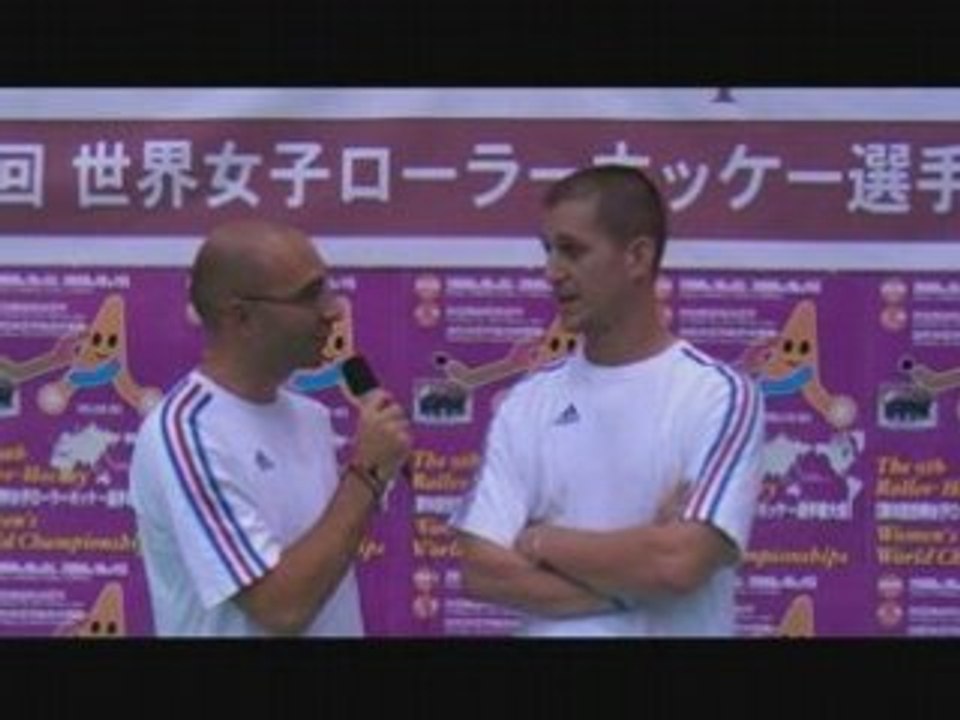 RINK HOCKEY - CHAMPIONNAT DU MONDE FEMININ 2008 : Interview Stéphane Hérin - Fr/GB