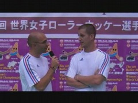RINK HOCKEY - CHAMPIONNAT DU MONDE FEMININ 2008 : Interview Stéphane Hérin - Fr/GB