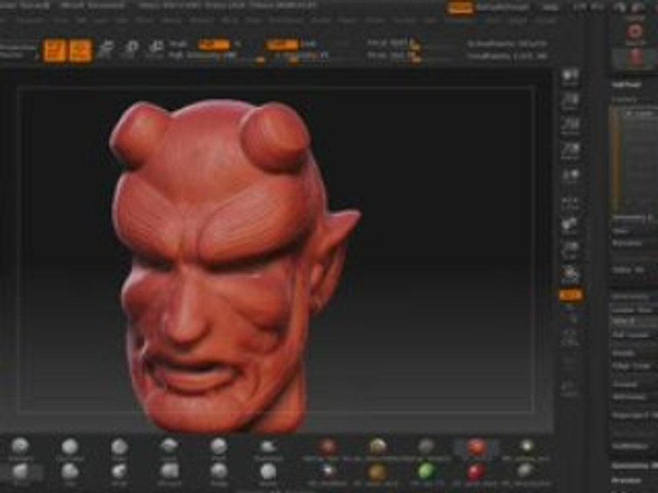 Intro à ZBrush partie 4 : Sculpture en 20min