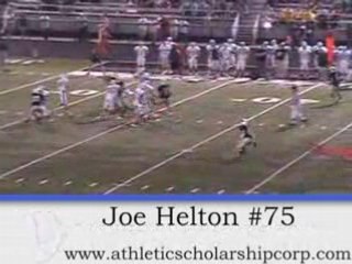 Joe Helton #75 OL/DL BENEDICTINE HIGH SCHOOL