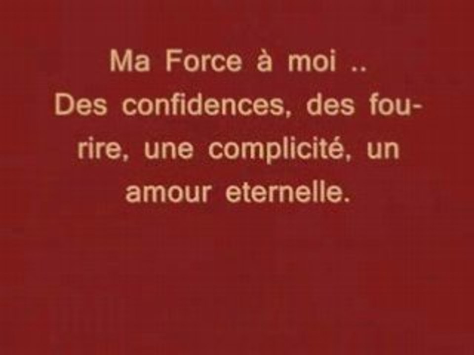 Amour de ma vie