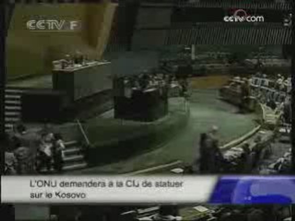 CIJ: Légalité de l'indépendance du Kosovo. Octobre 2008