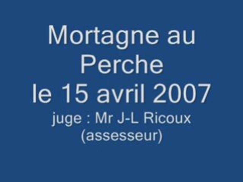 mortagne au perche le 15 avril 2007