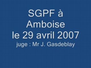 SGPF amboise le 29 avril 2007