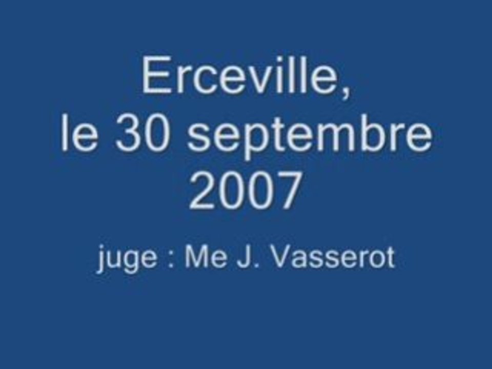 Erceville le 30 septembre 2007