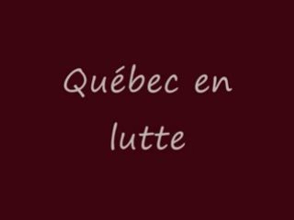Québec en lutte