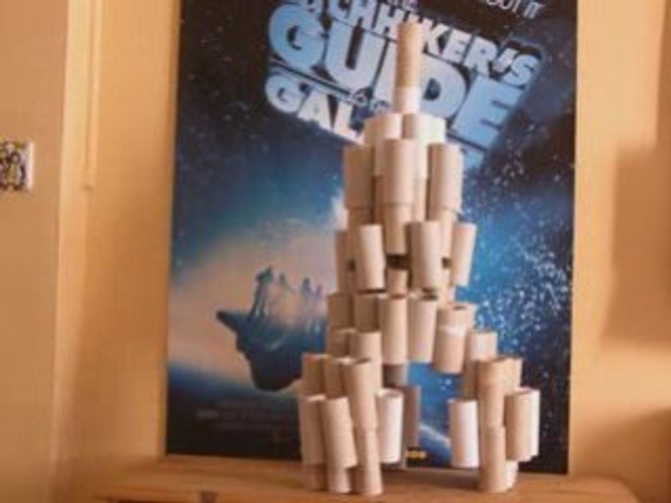 Une fusée de carton
