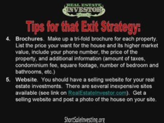 Having an Exit Strategy for that Pre Foreclosure