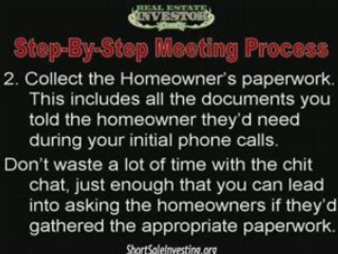 The Short sale Genius of Meeting the Homeowner