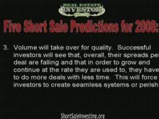 Five Short Sale Techniques for 2008