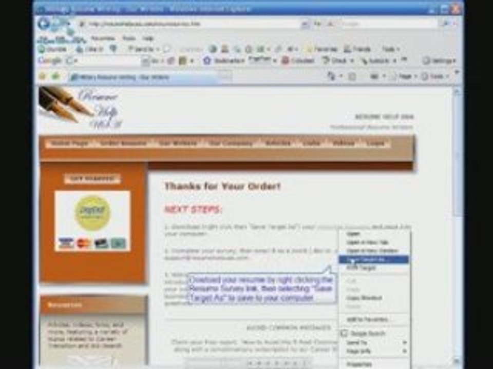 How It Works at ResumeHelpUSA.com