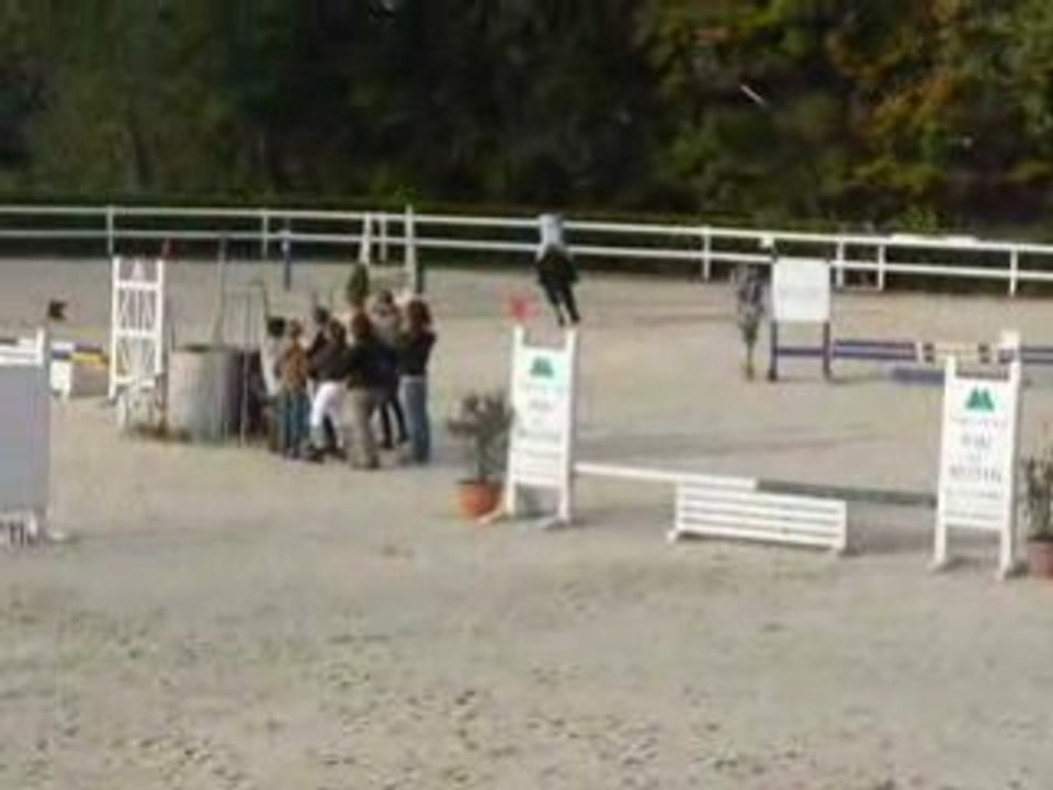 Florette et moi sur la club poney 2 au CSO du manoir