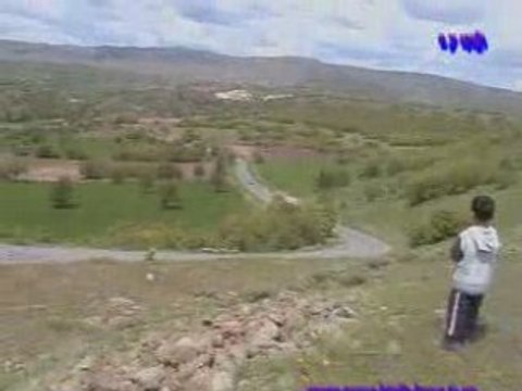 Kırandan kınık köyü manzaraları ay ışığı