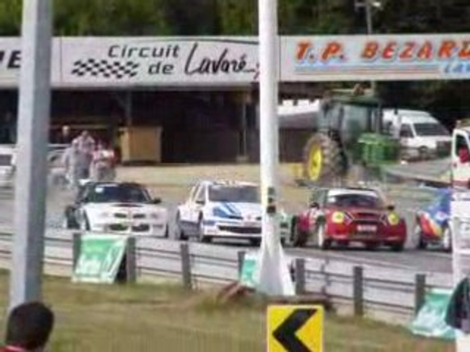 Rallycross Lavaré 2008 1ere manche début