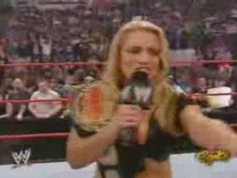 Trish shows Lita Walking Kiss of Death Promo (Lita attacked)