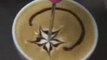 amazing latte art coffee art
